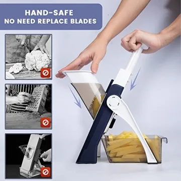 SupMaKin Safe Mandoline Slicer Adjustable Kitchen Chopper