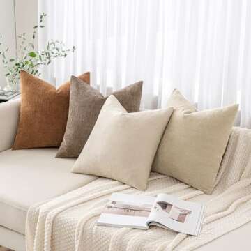 MIULEE Decorative Throw Pillow Covers – Cozy & Stylish
