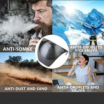 GAWYOEX Full Face Sunglasses,Oversized Polarized Tinted Face Shield,Mirrored Face Shield Anti-fog for Outdoor, Futuristic Cycling Beach for Men & Women(D)