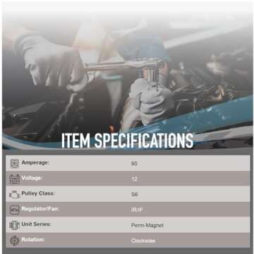 OEG Parts New Alternator Compatible With Hyundai Accent L4 1.6L 2012-2017, Veloster 1.6L Naturally Aspirated 2012-2017 37300-2B300, 37300-2B500, 37300-2B510, 2607372, 2608483, 2616741