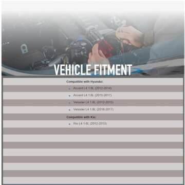 OEG Parts New Alternator Compatible With Hyundai Accent L4 1.6L 2012-2017, Veloster 1.6L Naturally Aspirated 2012-2017 37300-2B300, 37300-2B500, 37300-2B510, 2607372, 2608483, 2616741