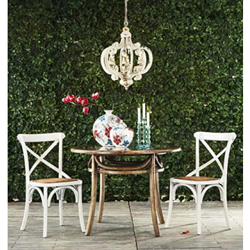 Elegant A&B Home Wood and Metal Chandelier for Homes