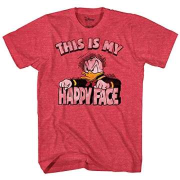 Donald Duck Angry Grumpy This Is My Happy Face T-shirt