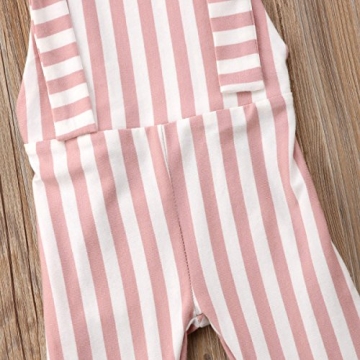 ZAXARRA Toddler Girl Stripes Bell-Bottom Jumpsuit