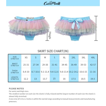 CutiePlusU Tulle Bloomers for Parties and Everyday Wear