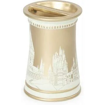 Harry Potter Gold Resin Toothbrush Holder