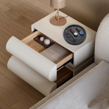 MARBBNEST 10" Grey Marble Round Tray for Home Decor