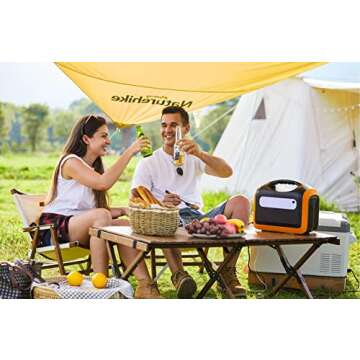 Go-Trio 4ft Low Portable Picnic Table, Boho Picnic Table with Carry Bag, Wooden Picnic Table Foldabl...