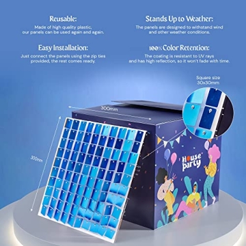 Satin Shimmer Wall Backdrop - Sky Blue Sequin Panels