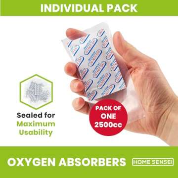 10pcs 5 Gallon Mylar Bags for Food Storage - 10 Mil Thick - Mylar Bags 5 Gallon with Oxygen Absorbers 2500cc - Zipper Resealable Mylar Bags - Bolsas Mylar 5 Galones