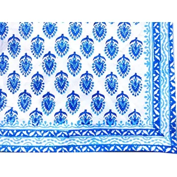 Rastogi Handicrafts Cotton Table Mats and Napkins Set