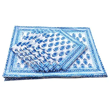 Rastogi Handicrafts Cotton Table Mats and Napkins Set