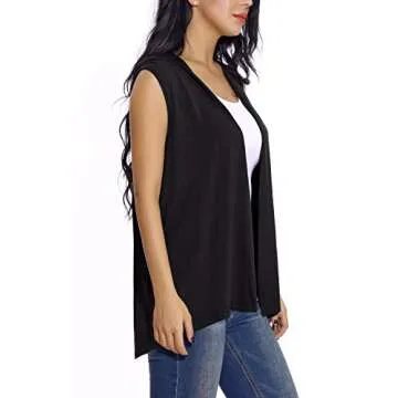 Stylish Lightweight Sleeveless Open Front Cardigan Vest