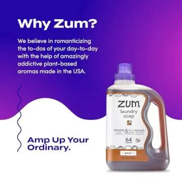 Indigo Wild Zum Clean Laundry Soap - Plant-Based Liquid Laundry Soap - Contains Baking Soda, Essential Oils & Saponified Coconut Oil - Sweet Orange Scent - 64 fl oz