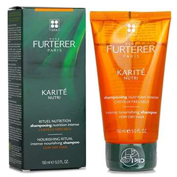 Rene Furterer KARITE NUTRI Intense Nourishing Shampoo, Very Dry Damaged Hair, Shea Oil, Shea Butter, 5 oz.