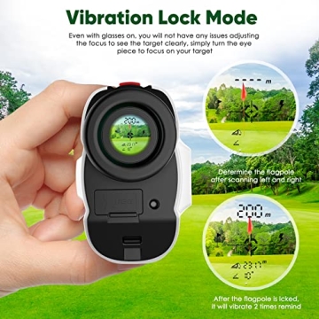 Accurate Golf Rangefinder 700 Yards - Slope & USB Rechargeable