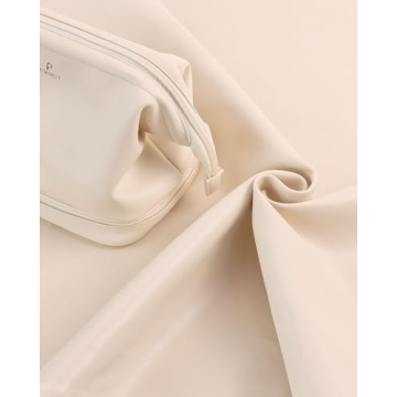 Luxury Leather Double Layer Makeup Bag for Women Travel