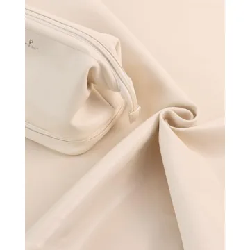 Luxury Leather Double Layer Makeup Bag for Women Travel