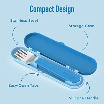 Bentgo Kids Stainless Steel Utensil Set for Toddlers - Fun & Practical