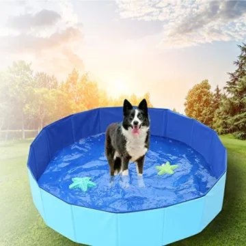 ITidyHome Foldable Pet Dog Kids Swimming Pool 32" x 8"
