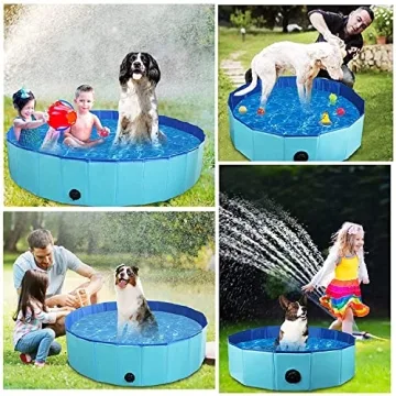 ITidyHome Foldable Pet Dog Kids Swimming Pool 32" x 8"