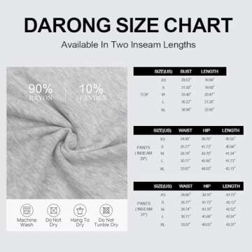 Darong Women’s Trendy Cozy 2 Piece Outfit for Casual Wear