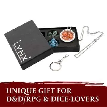 Stylish DND Dice Locket with Mini Dice Sets - Perfect Gift!