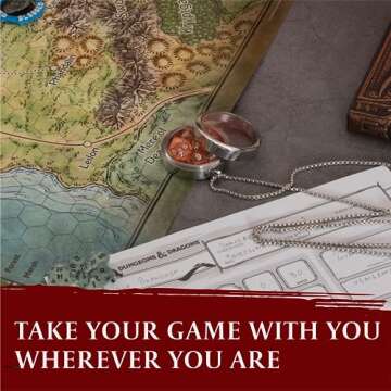 Stylish DND Dice Locket with Mini Dice Sets - Perfect Gift!