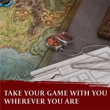 Stylish DND Dice Locket with Mini Dice Sets - Perfect Gift!