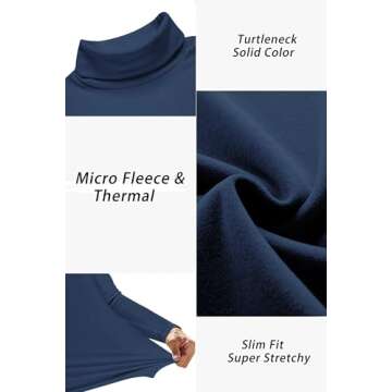 Ekouaer Men's Turtleneck Sweater - Lightweight & Stylish