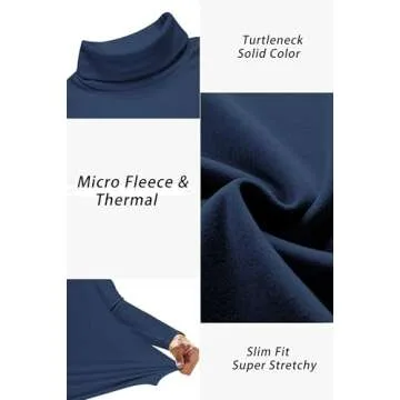 Ekouaer Men's Turtleneck Sweater - Lightweight & Stylish