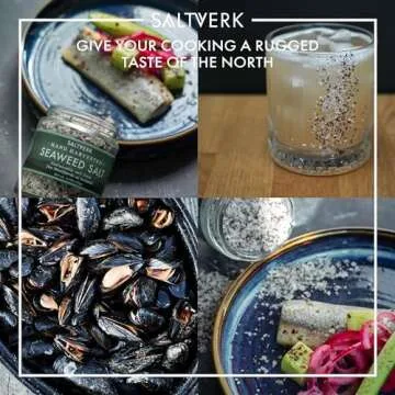 Saltverk Seaweed Sea Salt - 3.17 Ounces Jar - Hand Harvested Gourmet - Sustainably Made