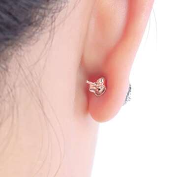 DELECOE 14K Gold Plated Earring Backs Replacements, 925 Sterling Silver Hypoallergenic Secure Gold Earring Backs Locking for Studs Earrings