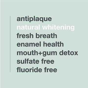 Davids Fluoride Free Toothpaste, Teeth Whitening, Antiplaque, SLS (Sulfate) Free, Promotes Enamel Health, Mouth & Gum Detox, EWG Verified, Natural Peppermint, 5.25oz (3 Pack)