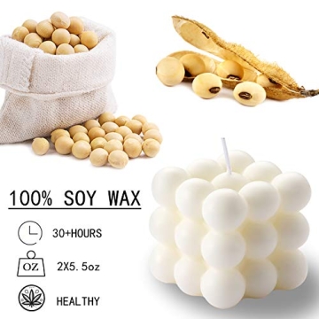 ACITHGL Bubble Candles - Stylish Soy Wax Decor Set