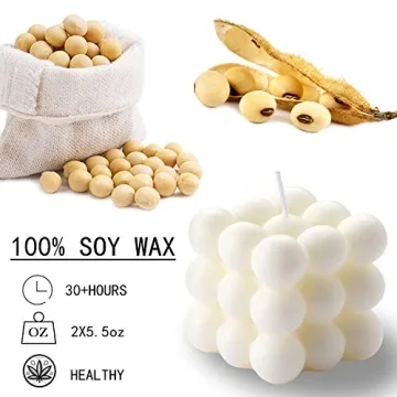 ACITHGL Bubble Candles - Stylish Soy Wax Decor Set