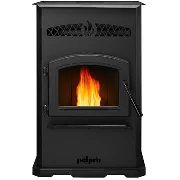 PelPro PP70 Pellet Stove for Home Heating - 70 lb Hopper, 42,500 BTU Heats up to 2,000 Sq. Ft., Easy...
