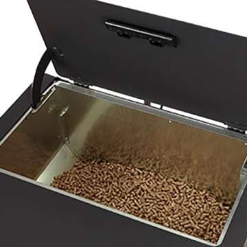 PelPro PP70 Pellet Stove for Home Heating - 70 lb Hopper, 42,500 BTU Heats up to 2,000 Sq. Ft., Easy-Dial Temp Control, Built-in Thermostat with Auto-Ignition, Variable Speed Blower