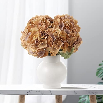 Kimura's Cabin Faux Hydrangea Flowers 2 Bouquets for Home