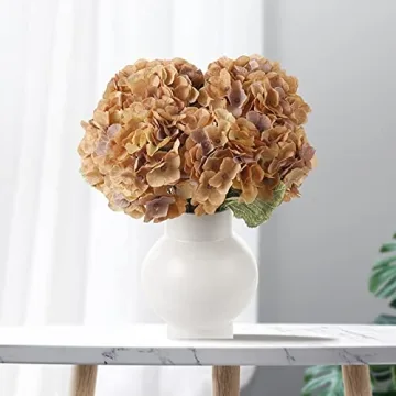 Kimura's Cabin Faux Hydrangea Flowers 2 Bouquets for Home