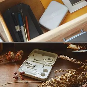 Team Demi Plus Stylish Stationery Kit Gray - 8 Essential Items