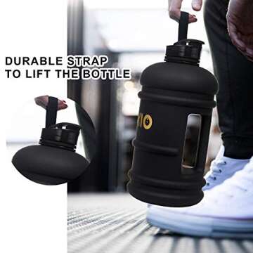 PANKIO Big Water Bottle 73 oz for Gym Yoga Travel