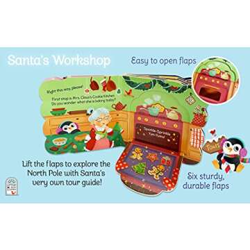 Santa's Workshop: A Christmas Lift-a-Flap Board Book for Babies and Toddlers (Chunky Lift-a-Flap)
