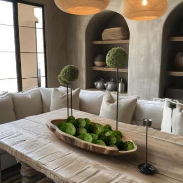 18 Pack Decorative Faux Dried Moss Balls for Home Decor