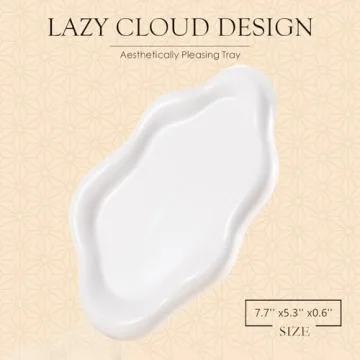 CCINPPY Cloud Ceramic Jewelry Tray - Fun & Cute Design