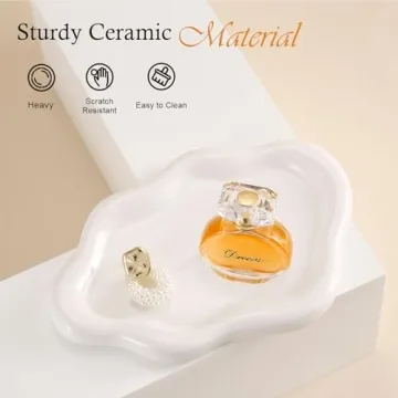 CCINPPY Cloud Ceramic Jewelry Tray - Fun & Cute Design