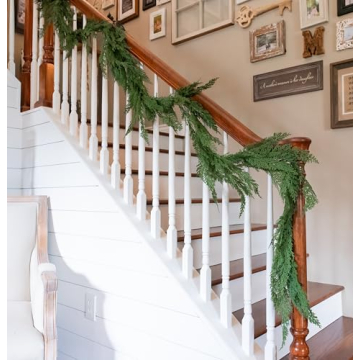 Vita Domi 72" Faux Cedar Garland for Stylish Holiday Decor