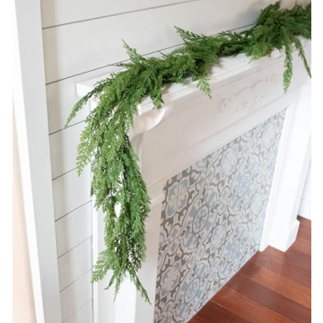 Faux Cedar Garland for Christmas Decor - 72" Long