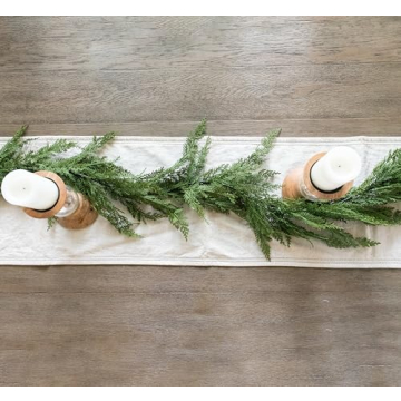 Faux Cedar Garland for Christmas Decor - 72" Long