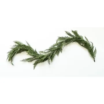 Faux Cedar Garland for Christmas Decor - 72" Long